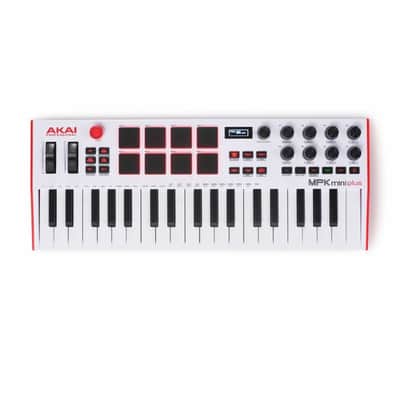 Akai Professional MPK Mini Plus 37-Key USB MIDI Keyboard Controller (white)
