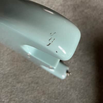 2005 Fender Highway One Stratocaster guitar body daphne blue image 6