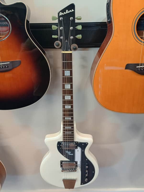 Eastwood Limited Edition Airline Twin Tone Double Cut Electric Guitar (1 of 24) - White image 1