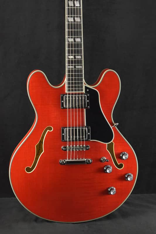 Eastman T486-RD 16" Thinline Seymour Duncan Red Truetone Gloss image 1