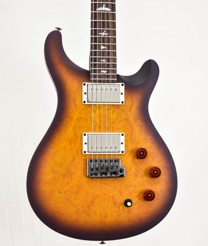 PRS SE Exotic Series DGT Laurel Burl - McCarty Tobacco Burst Satin (s/n: 9638) image 1