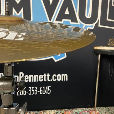 Paiste Scott Rockenfield's Queensrÿche, 18" Rude, 2002 Crash/Ride B, Cracked, Autographed! (#4) 1990s image 20