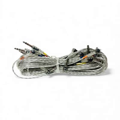 13 Clear Silver Transparent Trigger Cable Kit Wires Snake Cord For ROLAND Alesis MDS-25 30 image 3