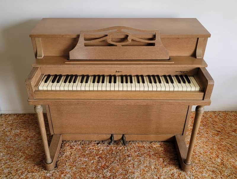 Melodigrand Beethoven Mini Spinet 64-Key Piano | Reverb