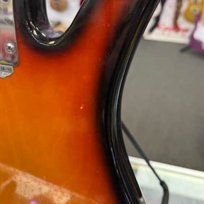Teisco Shark Fin Bass Made In Japan, Burst Vintage '60s- Pre Owned image 15