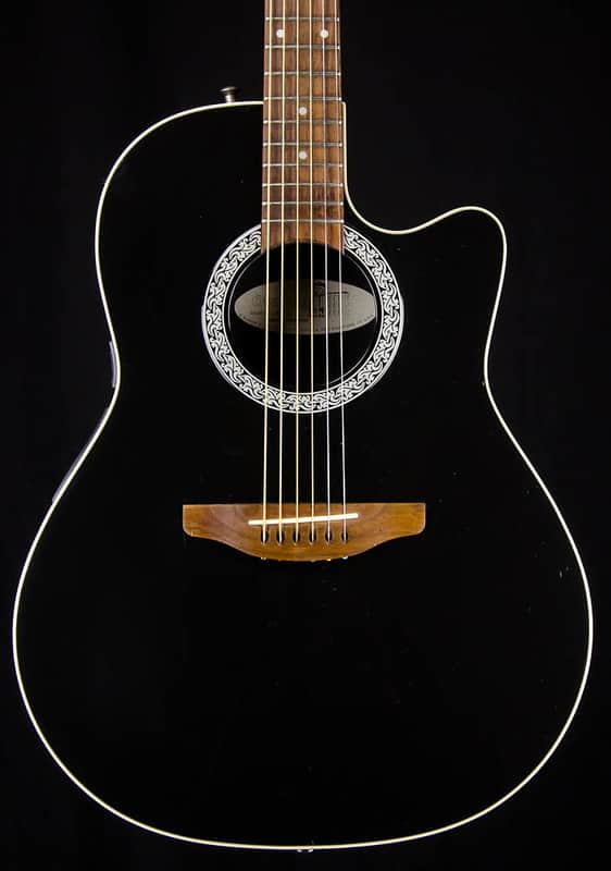Used Ovation USA 1861 Balladeer Acoustic Electric Guitar, Hardcase, US Made image 1