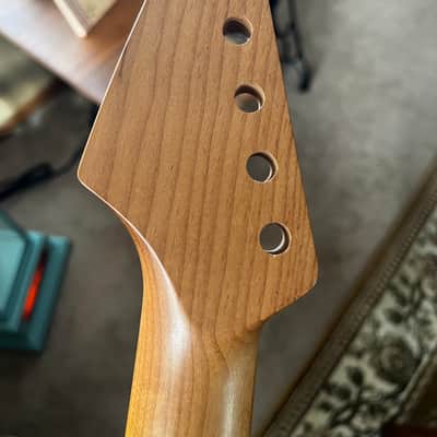 Warmoth Stratocaster Neck  2022 Unfinished Roasted Maple image 4