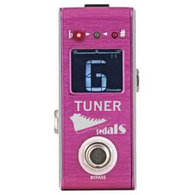 Hot Box Pedals Pink Tuner Attitude Series Mini Chromatic Guitar Bass ViolinTuner
