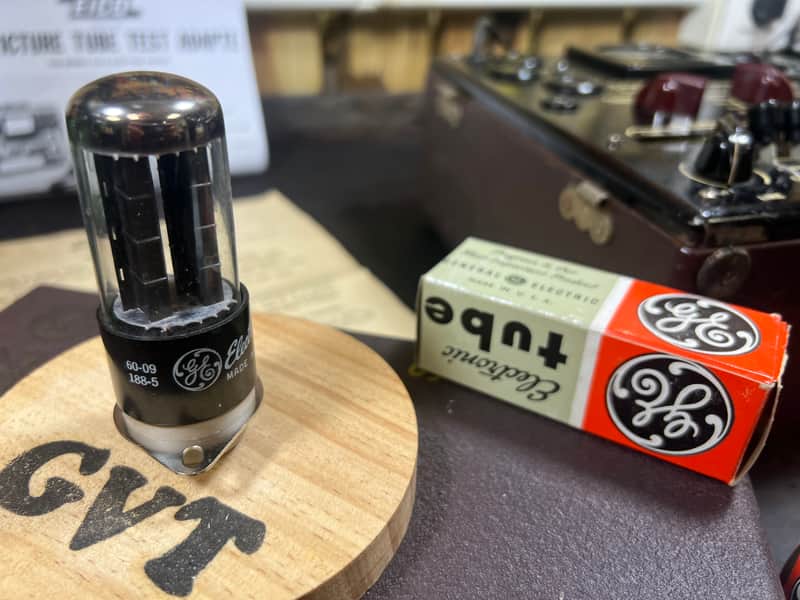 GE General Electric GE 5y3gt Tube Black plates rectifier Tweed / Champ amps image 1