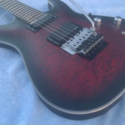 Schecter Hellraiser C-1 FR S Sustainiac 2014 - 2017 - Purple Burst Quilt image 7