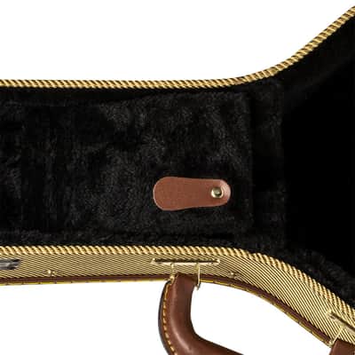 Stagg Vintage-style Series Gold Tweed Deluxe Hardshell Case for Tenor Ukulele image 6