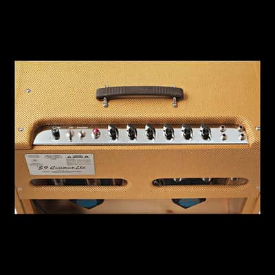 Fender American Vintage '59 Bassman Lacquered Tweed Tube Guitar Amp Combo - Demo - Serial # AA27560 image 7