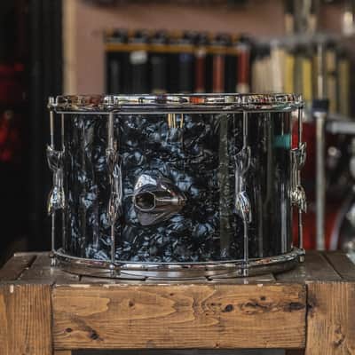 Premier 3 ply Mahogany Rack Tom in Black Diamond Pearl 1960s image 3