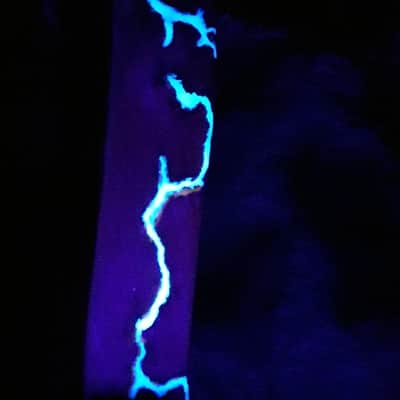 Warmoth  Z Body Only Magenta With Aqua Glow In The Dark Resin. (Body Only image 5