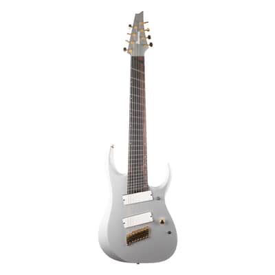 Ibanez RGDMS8 Axe Design Lab Multi-Scale 8 String - Classic Silver Matte image 2