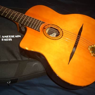 Left Hand Cafe Americain Manon Gypsy Jazz Guitar, From France Absolutely Beautiful. image 2