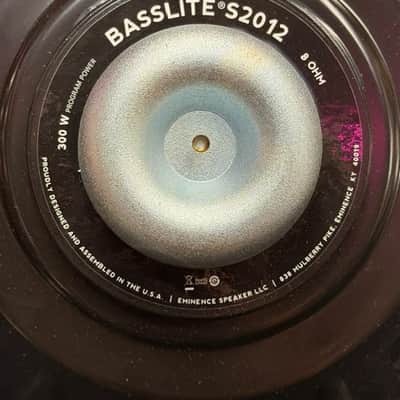 Eminence Basslite S2012 12" Neodymium Bass Guitar Speaker (8 Ohm, 300W Peak) – Open Box / Brand New image 9