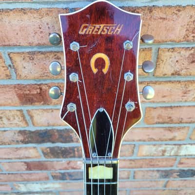 1957 Gretsch Model 6120 Chet Atkins Hollowbody Electric Guitar Amber Red Cowboy Case Great Player & Sound image 4