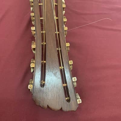 Raffaele Calace Italian folk guitar 1890 - Natural Wood! image 9