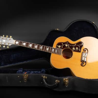 1998 Gibson SJ-200 Reissue - Antique Natural | USA Montana All Solid J-200 Jumbo Vintage Acoustic Guitar Good Wood Era Collector's Condition | OHSC image 2