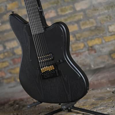ESP LTD Alex Wade AW-XJ7 Baritone Evertune - Black Open Grain Satin - Demo image 2