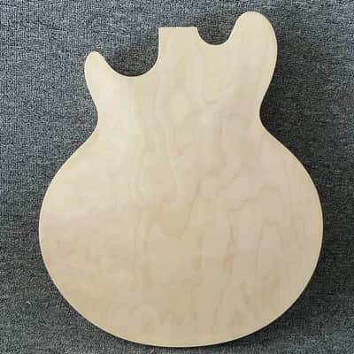 Unfinished 4 String Semi Hollow Jazz Bass Body DIY Project image 5