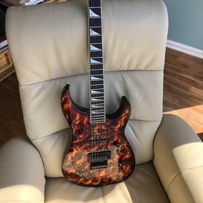 Jackson Custom Shop SL2 ML Spider & Brimstone Orange WO 9157 2016 image 14