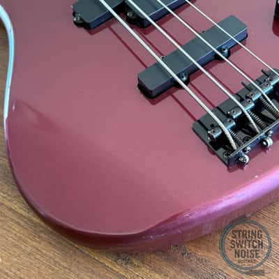 Yamaha RBX370A, Bass Guitar, Burgundy, 1991, Active image 6