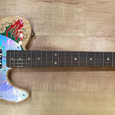 Fender Jimmy Page Telecaster Electric Guitar Natural w/ Artwork image 2