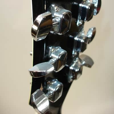 Vintage Memphis LP Copy Electric Guitar Black w/ EMG Pickups image 15