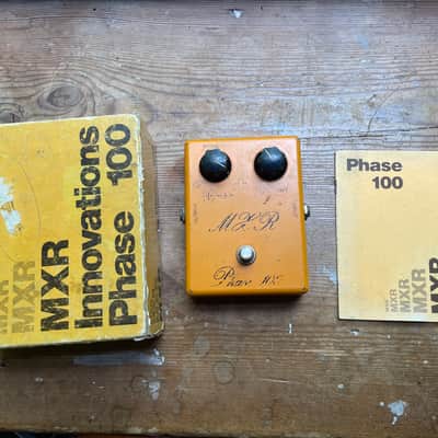 MXR 1975年製Phase 100 Script Logo Vintage 1975 first year MXR Phase 100 guitar pedal script logo w