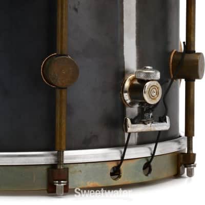A&F Drum Company Raw Steel Snare Drum - 6.5 x 10-inch (AF6510RASTEd1) image 6