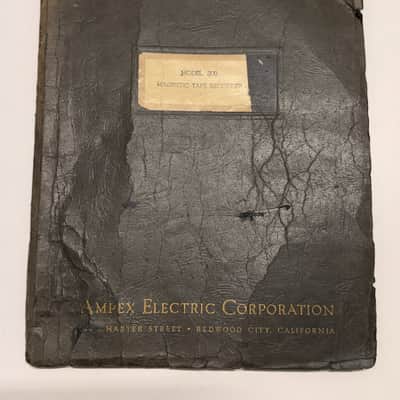 Ampex Model 300 Instruction Manual (Original 1952) image 1