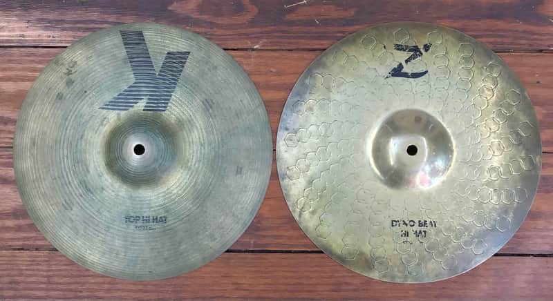 USED Zildjian K/Z 13" Dyno Beat Hi-Hat Cymbals (Pair) image 1