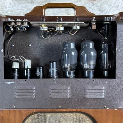 1940s Recording King Model 1016 Deluxe Model Vintage Valco National Dobro 1x12 Tube Combo Amplifier W/ Cover! image 11