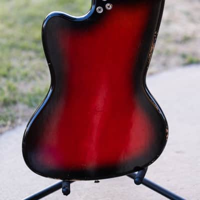 Silvertone 1478 Silhouette - Red Burst image 5