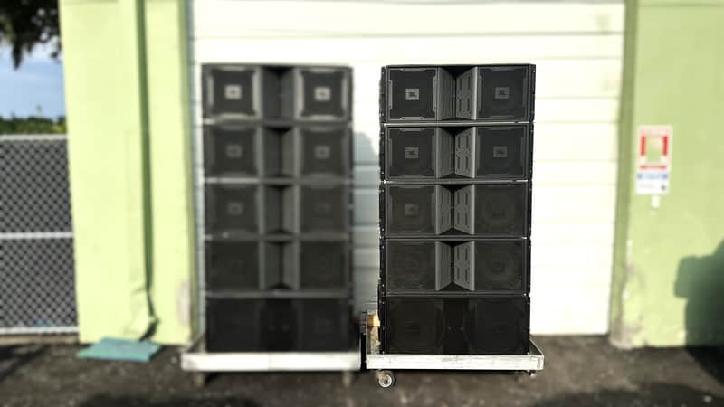 JBL Vertec (4) VT4888DP-DA (1) 4882DP-AN Active Speakers - THS image 1