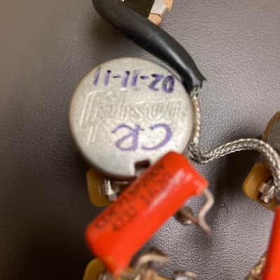 Gibson Wiring Harness with CTS Pots, Capacitors, Jack, 3 Way Switch 2020 image 2