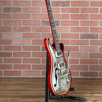 PRS 40th Anniversary Custom 24-08 Semi-hollow Electric Guitar - Charcoal Cherry Burst image 10