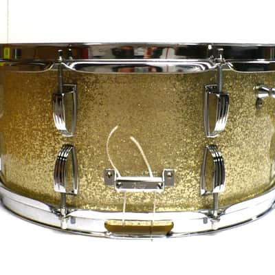 Ludwig Model 902PC 6 1/2" x 14" Symphonic Snare Drum / Sparkling Silver Pearl 1967 image 5