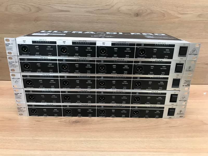 5x Behringer Ultra-DI Pro DI4000 4-Ch Active Direct Inject Box 2010s - Standard image 1