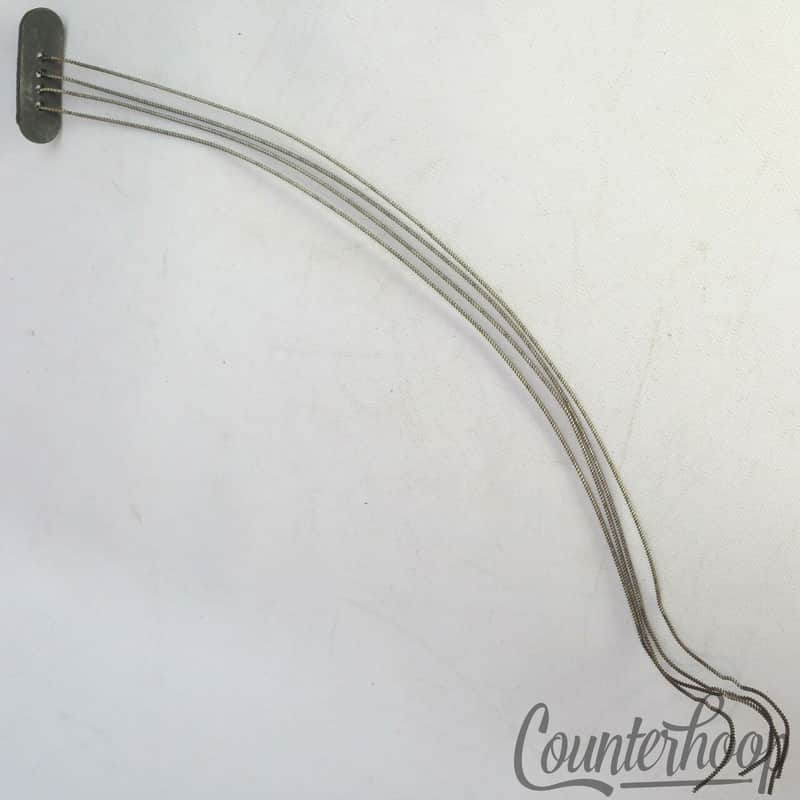 *Slingerland 12" 4-Strand Snare Drum Coiled Metal/Cloth Wires+Leather Butt Plate image 1