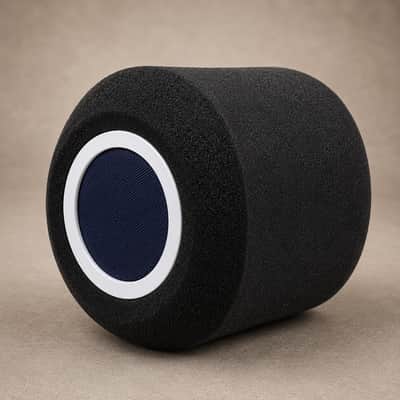 Microphone Acoustic Isolation Shield Wind Filter Cover – Sound Absorbing Noise Reduction Foam for Recording, Podcasting & Studio Microphones image 3