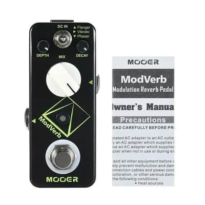 Mooer Modverb Digital Reverb with 3 modulation types Flanger, Vibrato, Phaser,price included tax from CN to USA image 2