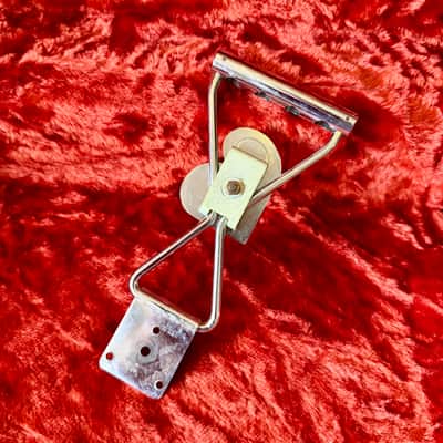 Burns Baldwin 704 Bass guitar tailpiece 1960’s - Chrome B logo original vintage UK England trapeze image 2