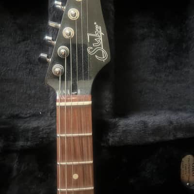 Suhr Modern Plus HSH with Pau Ferro Fretboard Flamed Top Trans Charcoal Burst image 6