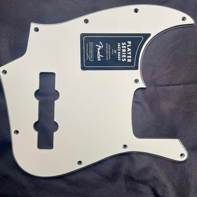 Authentic Fender Player Series Jazz Bass Left Handed Pickguard White 3 Ply image 2