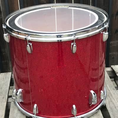 Slingerland 18”x20” Floor Tom 3ply O’rings- Red Glass (Rare) image 5