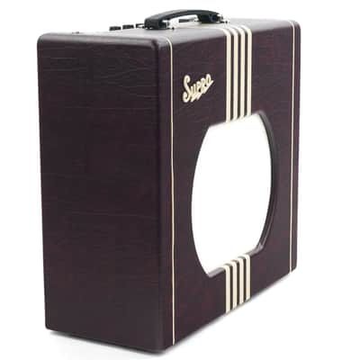 Supro Delta King 12 Burgundy White image 3