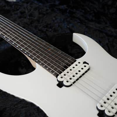 Schecter USA Custom Shop Keith Merrow KM-7 Stage w/ Fishmans - Snowblind White Gloss 7-String image 11